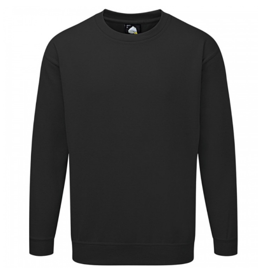 Orn Seagull 100% Cotton Sweatshirt, Black
