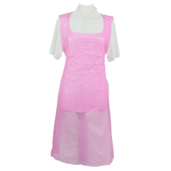 Medium Duty Aprons on a Roll, 1000/Case, 27 x 46, Pink