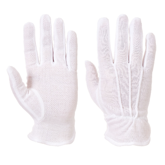 Liner 24 PVC Microdot Glove, White, Pair,