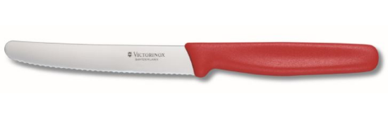 Picture of Tomato/Utility Knife, Serrated Edge, 11cm, Red