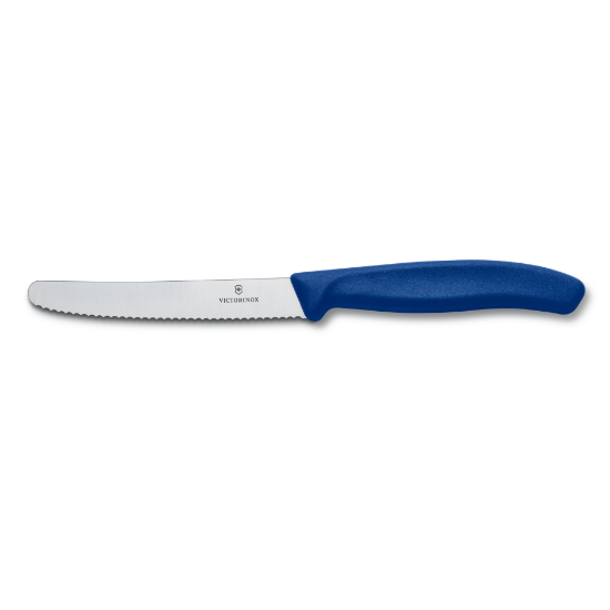 Tomato/Utility Knife Serrated Edge, 11cm, Blue