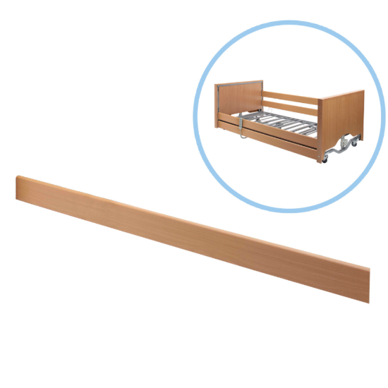 Extended Length Wooden Side Rail, Beech