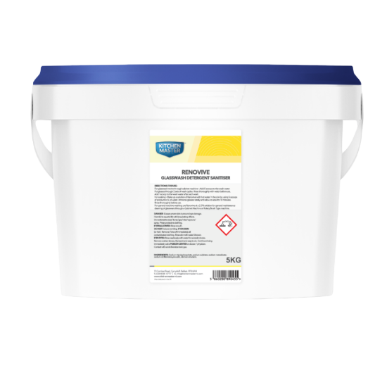 Kitchenmaster Renovive Glasswash Sanitiser, 5Kg