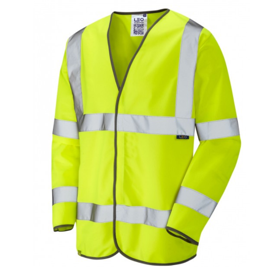 Leo Shirwell Hivis L/S Vest, Yellow