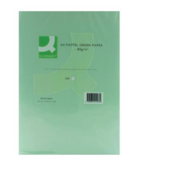 Picture of Q-Connect Green A4 Copier Paper 80gsm (Pack of 500)