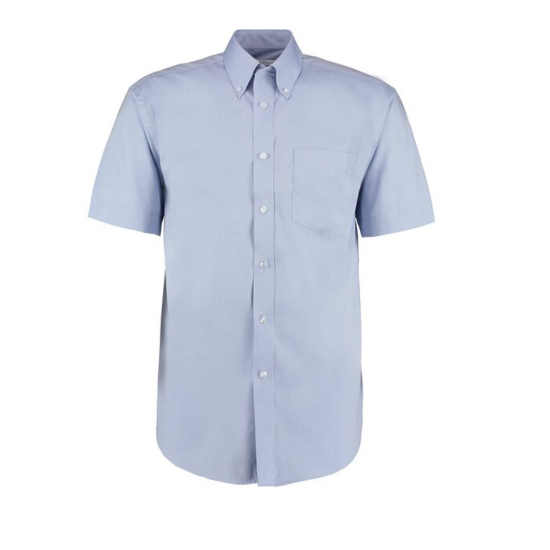 Picture of Mens KK109 Kustom Kit Short Sleeve Oxford Shirt, Light Blue
