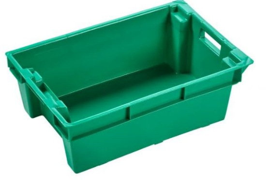 Stack & Nest Container, 600 x 400 x 200 mm, Green