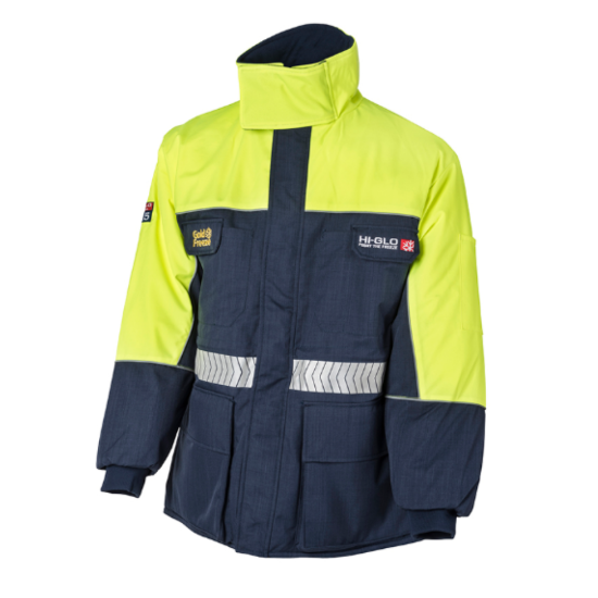 Goldfreeze® Hi-Glo 25 Performance Coldstore Jacket, Navy/Yellow