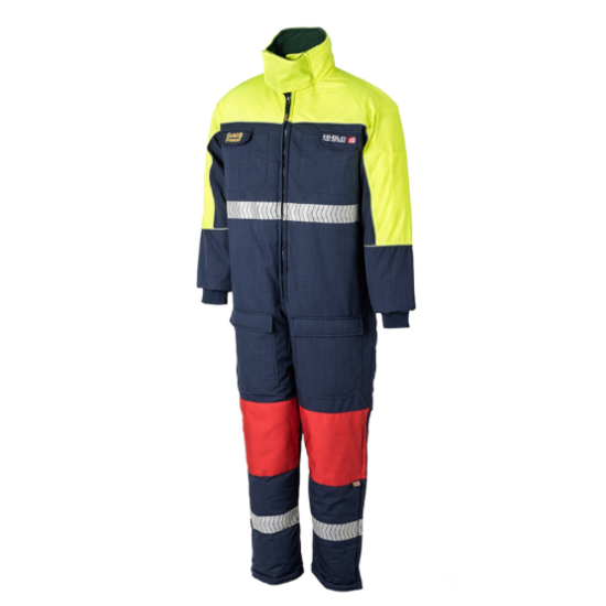 Goldfreeze Hi-Glo 40 Xtreme® Freezer Coverall, Navy/Yellow