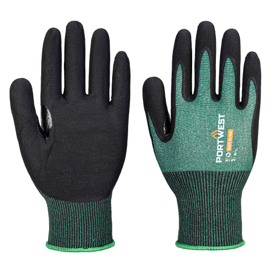Picture of SG CUT B18 ECO NITRILE GLOVE, GREEN/BLACK,, (PACK OF 12) 
EACH SIZE: EXTRA LARGE