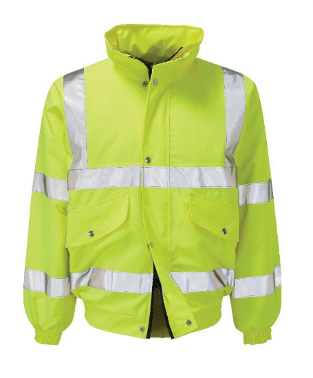 Picture of Valiant Hivis Bomber, Yellow, Size XS