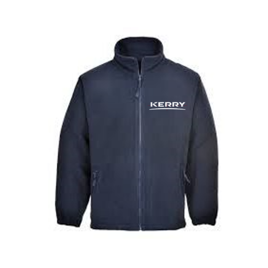 Picture of Navy Fleece Jacket C/W K49 Embroidery Logo on Left Breast, Size 4X;