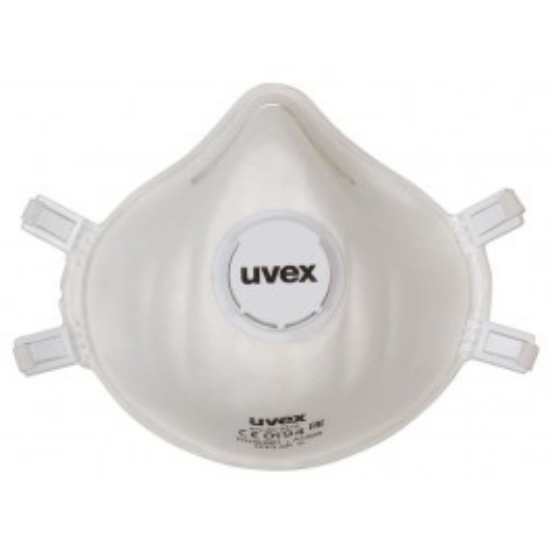 Picture of UVEX FFP3 DUST MASK SILV-AIR 2312, SMALL CUP SHAPE WITH VALVE, ORDER PER MASK