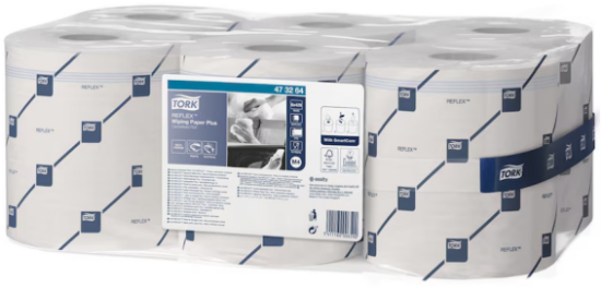 Picture of TORK REFLEX™ WIPING PAPER TOWEL WHITE PLUS M4, 2PLY, WHITE, CASE